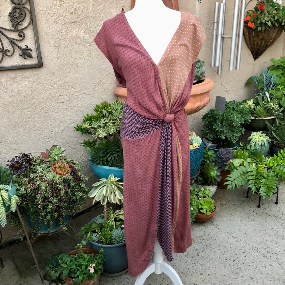 Free People New Romantics BOHO Saville Row Cottagecore Midi Dress Size 2 - Picture 4 of 16